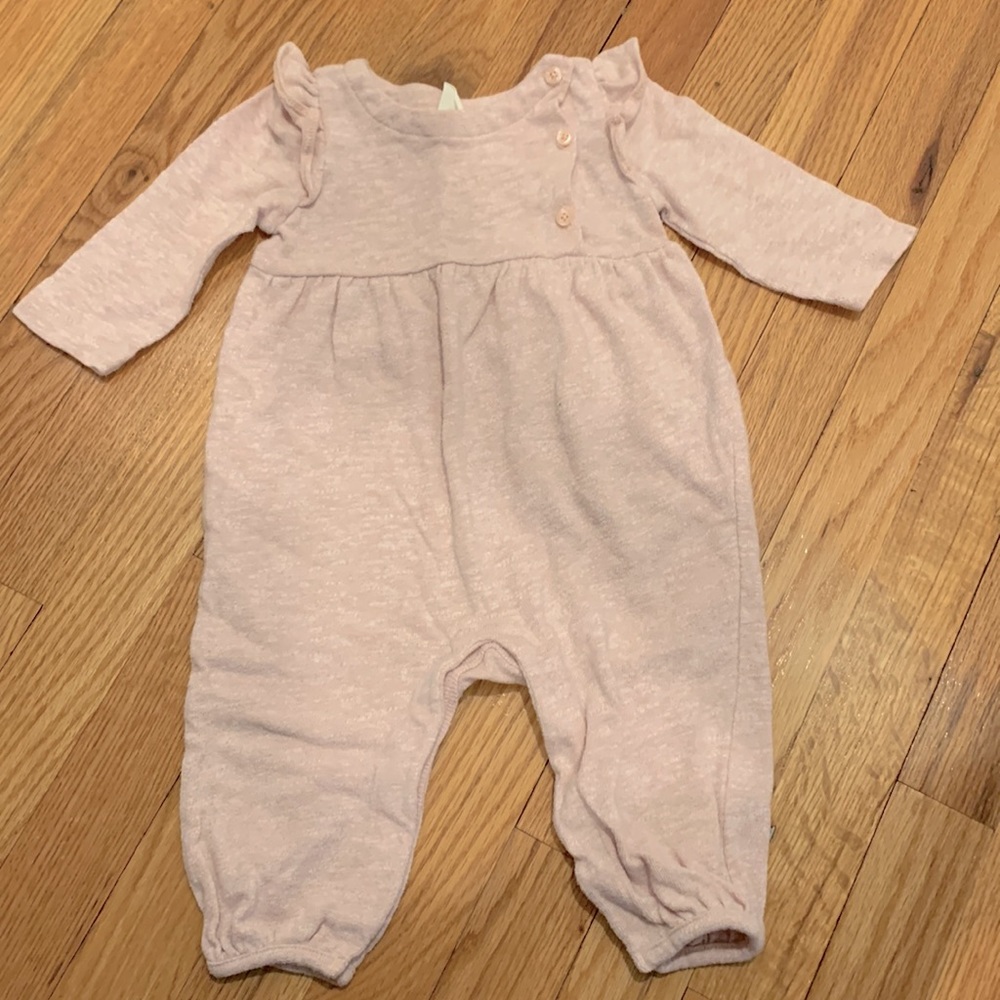 Baby gap, light pink one piece outfit  6-12 months
